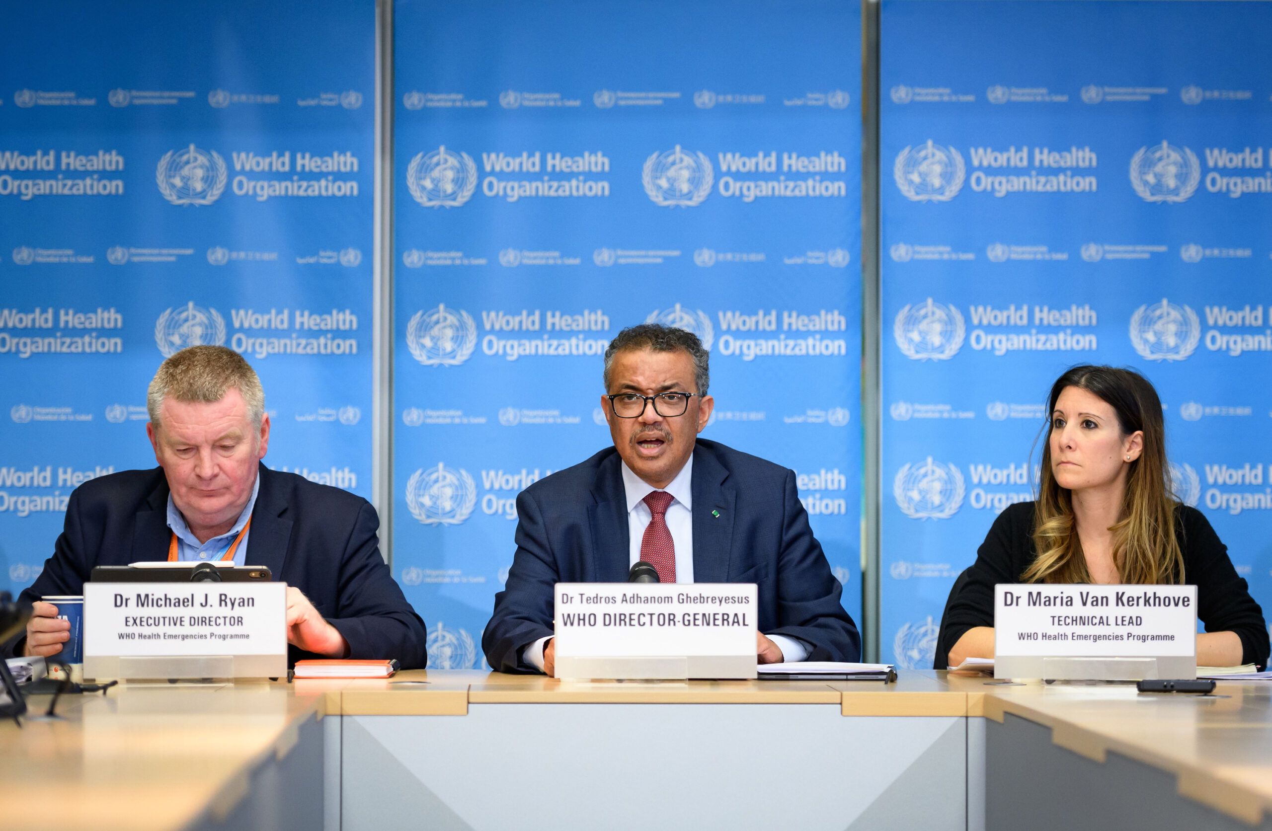 gettyimages-1205434458 World Health Organization leaders at a press briefing on COVID-19, held on March 6 at WHO headquarters in Geneva. Here's a look at its history, its mission and its role in the current crisis.